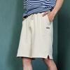 Vans Solid Logo Lace-Up Sports Knit Shorts Men Shorts Oatmeal VN000FR32N1
