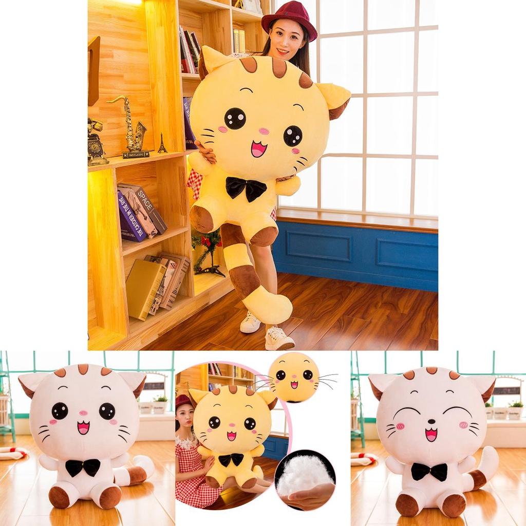 Очаровательный Кот Котенок Плюшевая Игрушка Талисман Мягкая Кукла Новогодний Подарок Декор