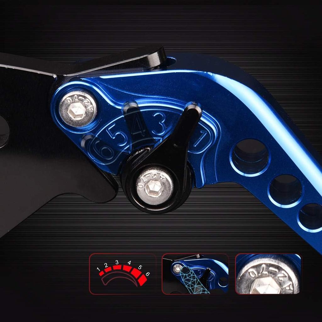Short CNC Brake Clutch Levers Compatible with Yamaha YZF R6 1999-2004 YZF R1 2002-2003 FZ1 Fazer/FZS1000 FAZER /FZS1 2001-2005 FZR400 RR 1991-1995