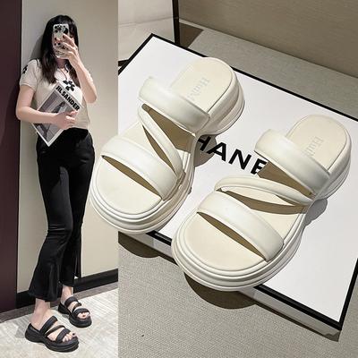 Летние новые высококачественные нескользящие повседневные универсальные женские сандалии на платформе