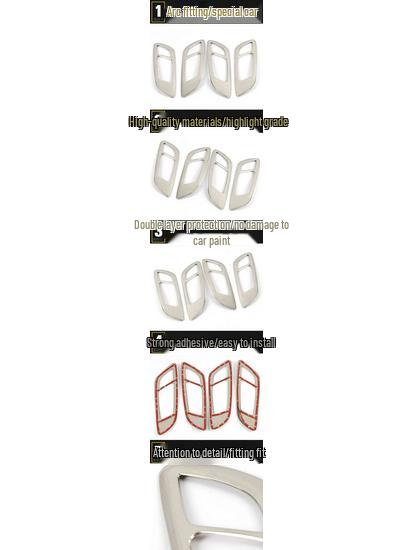 CS15 Interior Door Handle Decoration Frame - Handle Armrest Buckle Sequins Car Accessories