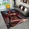 Gothic Dark Cartoon Cute Girls Anime Characters Large Area Rug Non-slip Carpet for Bedroom Living Room Sofa Doormat Home Decor