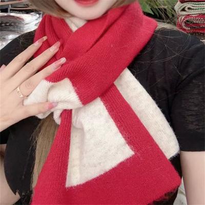 Новый шарф в корейском стиле для женщин, смесовый шерстяной, мягкий, зимний, теплый, повседневный, вязаный, утолщенный шарф для мужчин, универсальный