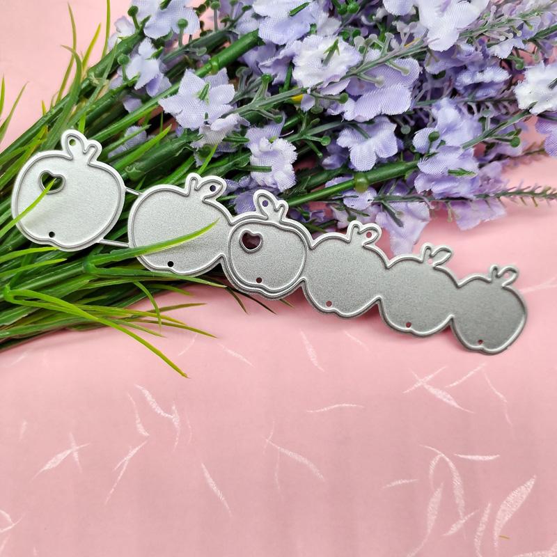 6 яблок Love Apple, дизайн, стиль, трафарет для резки металла для DIY, скрапбукинг, альбом, фототиснение, бумажная карта, ремесленный декор