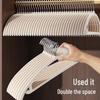 "Non-Slip Semi-Circular Flocking Hanger: Anti-Shoulder Corner Organizer for Clothes"