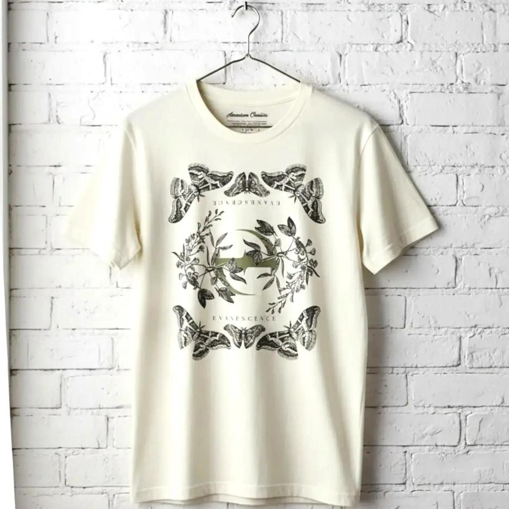 Evanescence Sweet Sacrifice Moth T-Shirt Vintage Graphic Rock Tee