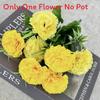 Home Decor Artificial Carnation Flowers With Handcrafted Silk Material For Wedding And Photography Props