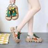 Модные пляжные женские сандалии Модные женские сандалии Удобные износостойкие нескользящие женские туфли на толстой подошве 2024 Sandalias De Mujer