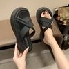 Тапочки повседневная женская обувь 2024 резиновые шлепанцы роскошные летние мягкие увеличенные новые стильные женские туфли дизайнерские сандалии