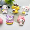 Блестящие смоляные аксессуары с персонажами Sanrio: Заколки для волос, Брелоки для обуви, Магниты на холодильник, Брелоки