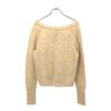 MACPHEE Jamiesons Wool Made In Japan Long Sleeve Knit S Beige Sweater Women Used