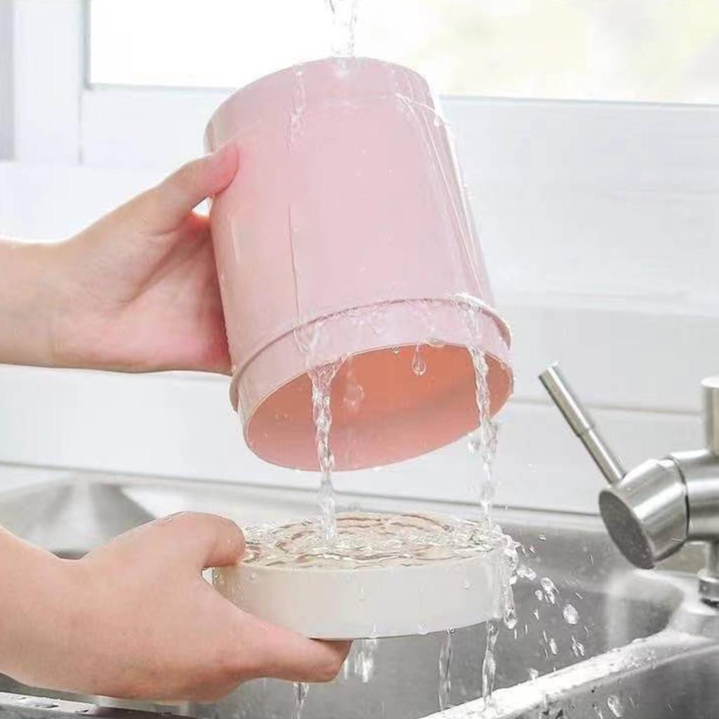 Круглая подставка для кухонных принадлежностей с крышкой, легко моющаяся, закрытый держатель для столовых приборов и кухонной утвари для палочек для еды, ложек, вилок