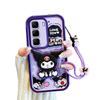 KEYSION Противоударный чехол для Infinix Hot 50 4G 5G со шнурком, силиконовый милый 3D чехол для телефона с мультяшной куклой для Infinix Hot 50 Pro 4G