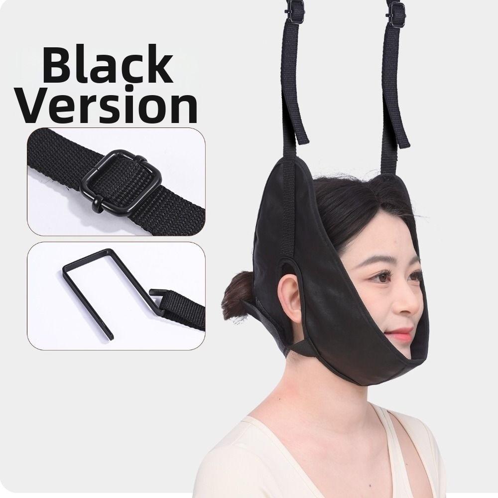 Adjustable Cervical Traction Device with Door Hook Door Hanging Neck Harness  Adult