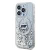 Karl Lagerfeld Klhmp13Llgchsgh Iphone 13 Pro / 13 6.1 Hardcase Transparent Liquid Glitter Choupette Head Magsafe