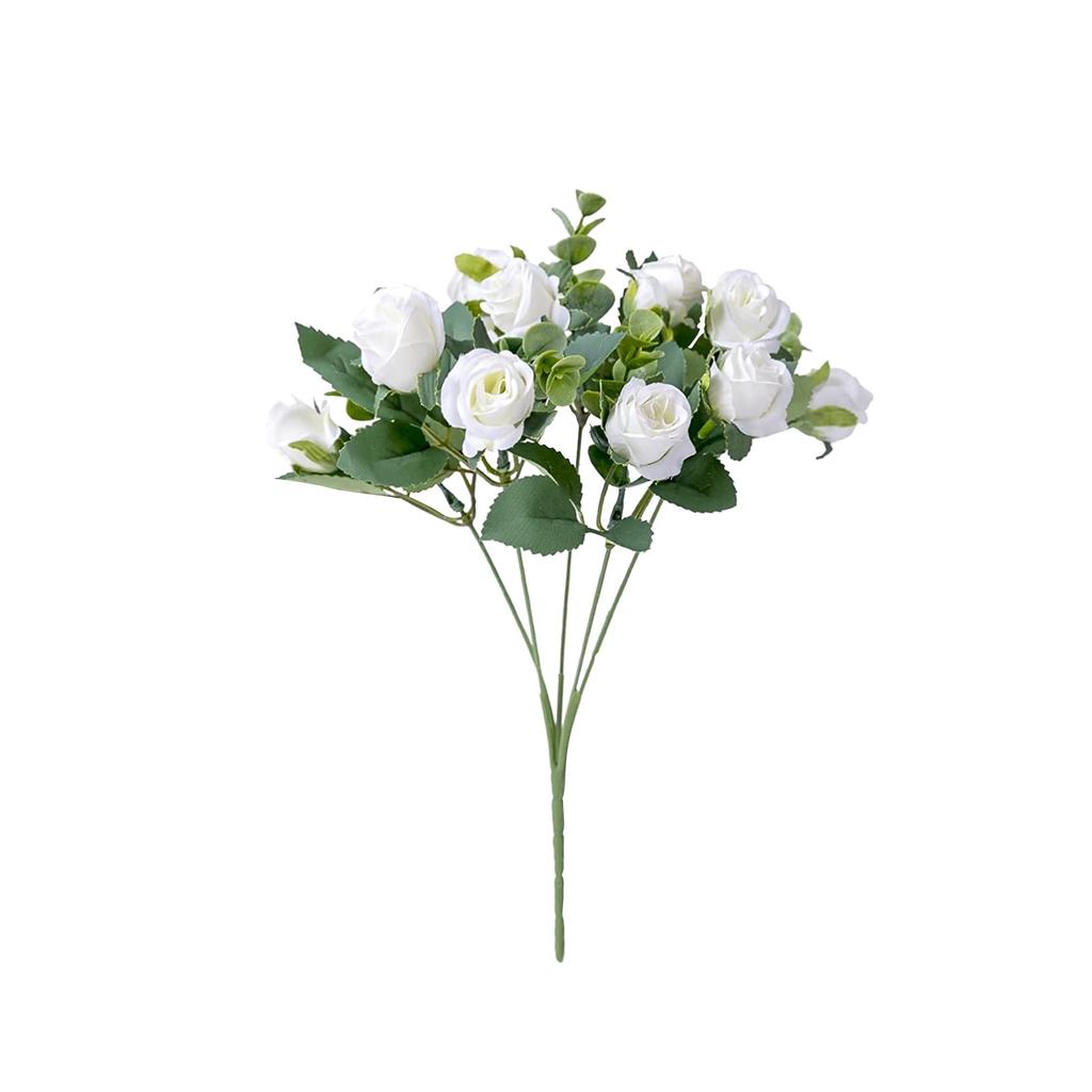 Букет из искусственных роз, украшение для гостиной, цветы, свадебный садовый комплект скатертей, искусственные цветы