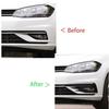 Car Front Fog Light Lamp Cover Bumper Grille Decorative Trim Sticker Tuning For VW Golf 7.5 Golf MK7.5 2017 2018 2019 Body Kits