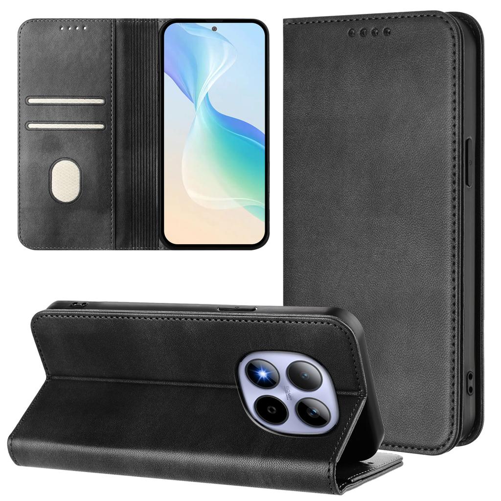 Для Xiaomi Redmi Note 15 Pro 5G Кошельки Ретро Текстура Блокировка RFID Кожаный Чехол для Телефона