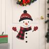 Cartoon Christmas Snowman Scarves Gloves Kitchen and Dining Room Beautification and Decoration Wall Stickers