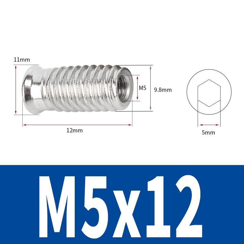 M4 M5 M6 M8 Нержавеющая сталь 304 Врезные гайки с шестигранным шлицем с резьбой для деревянной мебели