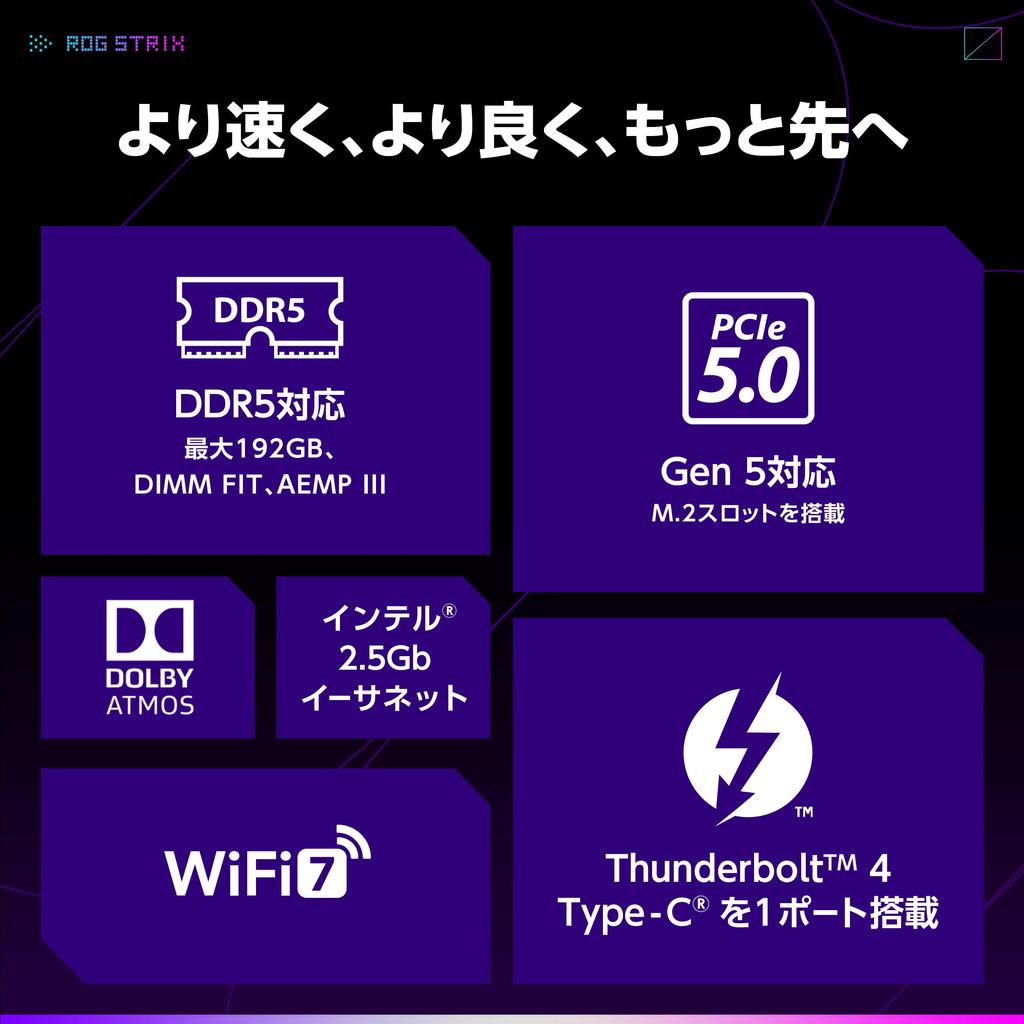 ASUS Intel Core Ultra Processors Socket LGA1851 Compatible B860 Equipped STRIX GAMING WIFI Domestic Authorized Distributor Product (Series 2)