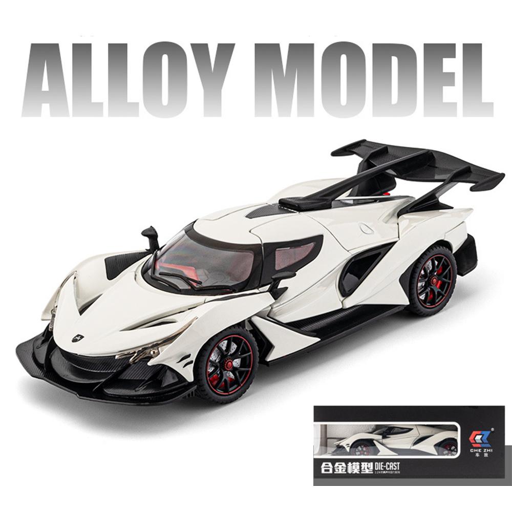 1/24 Scale Apollo IE Intensa Emozione Diecast Car Model Simulation Sound Light Gift