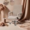 Modern Simple Style Elastic Computer Office Chair Cover Polar Fleece Chair Cover Armrest Seat Cover Suitable for Autumn Winter