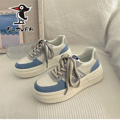 Женские туфли-маффины на толстой подошве, повседневные универсальные спортивные кеды, увеличивающие рост, белые туфли