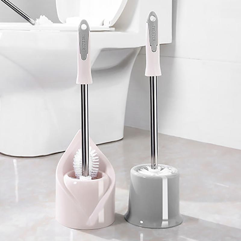 Toilet No Dead Ends Toilet Brush Set Cleaning Brush Long Handle Plastic Toilet Brush Toilet Brush Toilet Brush