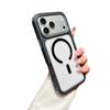 Применимо к чехлу для мобильного телефона iPhone17PROMAX, крутой противоударный магнитный держатель Apple 18 противоскользящая боковая полоса 16 жесткий защитный чехол