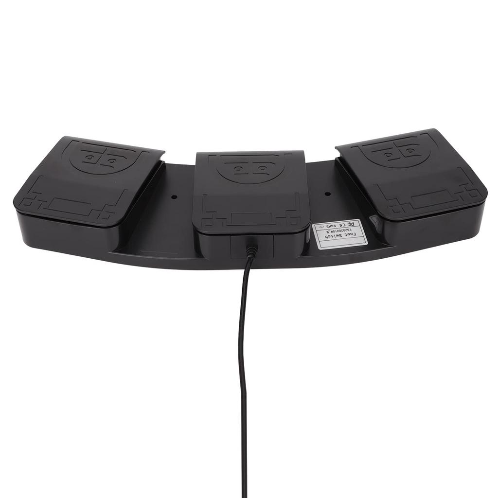 USB-педаль тройной ключ MIDI-контроллер с эргономичным дизайном, идеальна для игры, подходит для работы, игр, передачи данных/заводского тестирования, Linux/OS