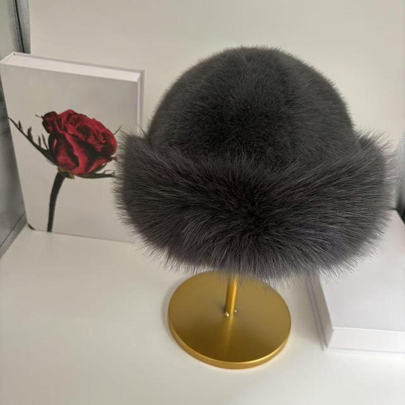 Новая меховая шапка женская теплая снежная лыжная кепка женская из искусственного меха лисы толстая теплая зимняя шапка леди ветрозащитная русская шапка ушная грелка боннет