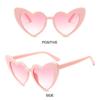 Очки с эффектом сердца в стиле ретро, ​​розовые солнцезащитные очки для фотосессий, ночных видов и реквизита для фотографий