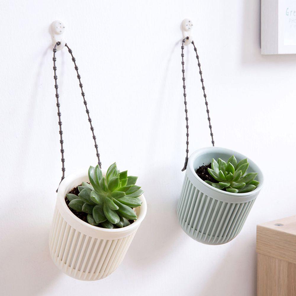 1 PC Colorful Planter Home Decor Hanging Flowerpot Double-layer Garden Pot Plants Holder