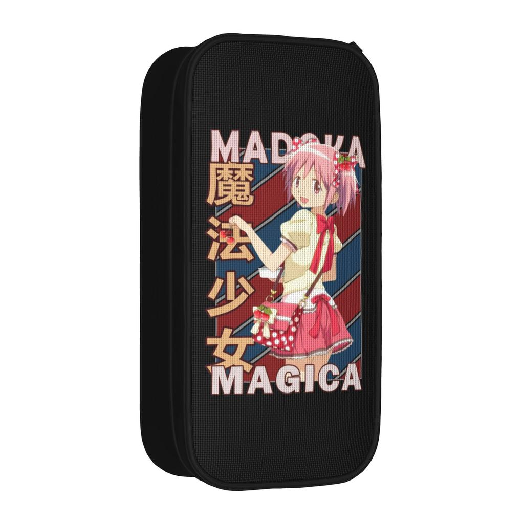 Мадока Махо Сёдзё Пеналы Puella Magi Madoka Magica Аниме Держатель для ручек Сумка Девочка Мальчик Большое Хранение Офис Молния Пеналы