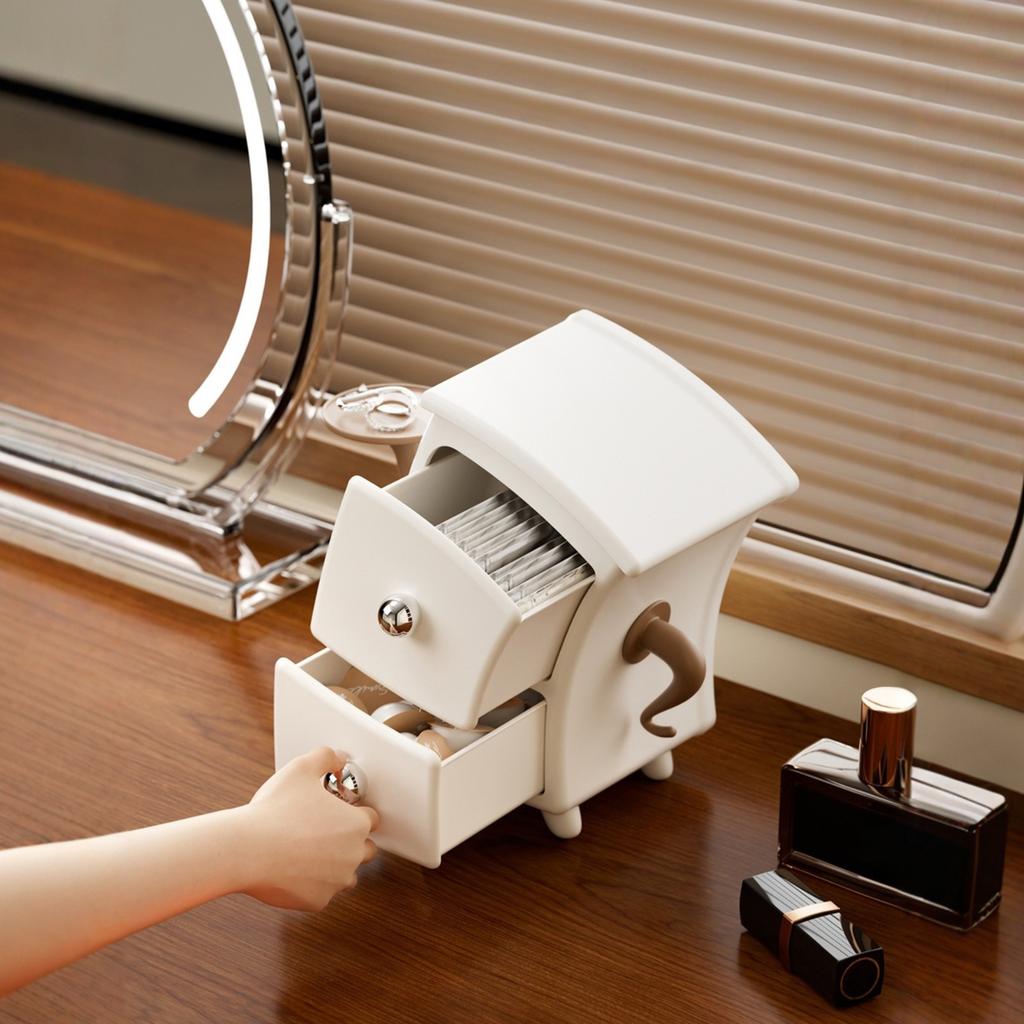 Многофункциональная настольная коробка для хранения ювелирных изделий, органайзер для ювелирных изделий, дисплей, организация косметики, хранение ключей от машины, подарки на Рождество своими руками