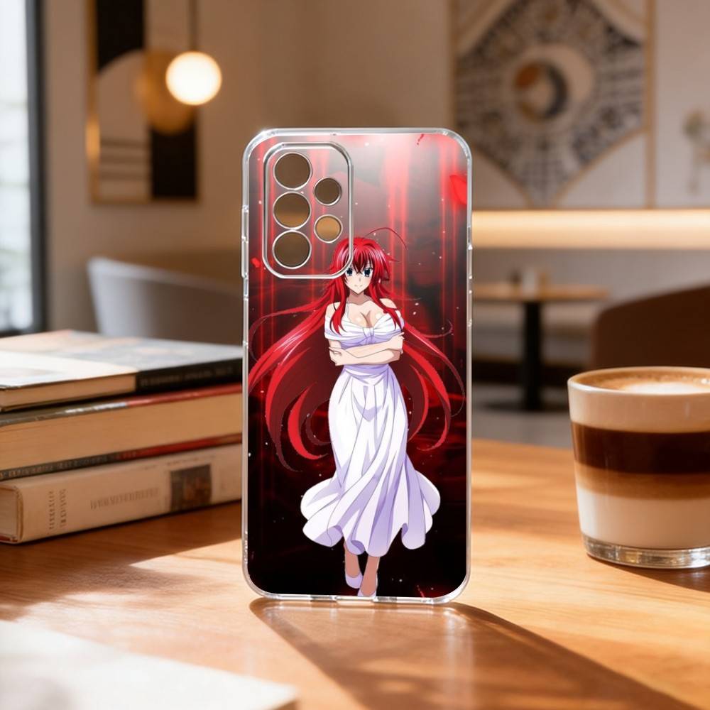 High School DxD R-Риас Гремори Чехол для телефона для Samsung S25,S24,S21,S22,S23,S30,Ultra,S20,Plus,Fe Прозрачный чехол