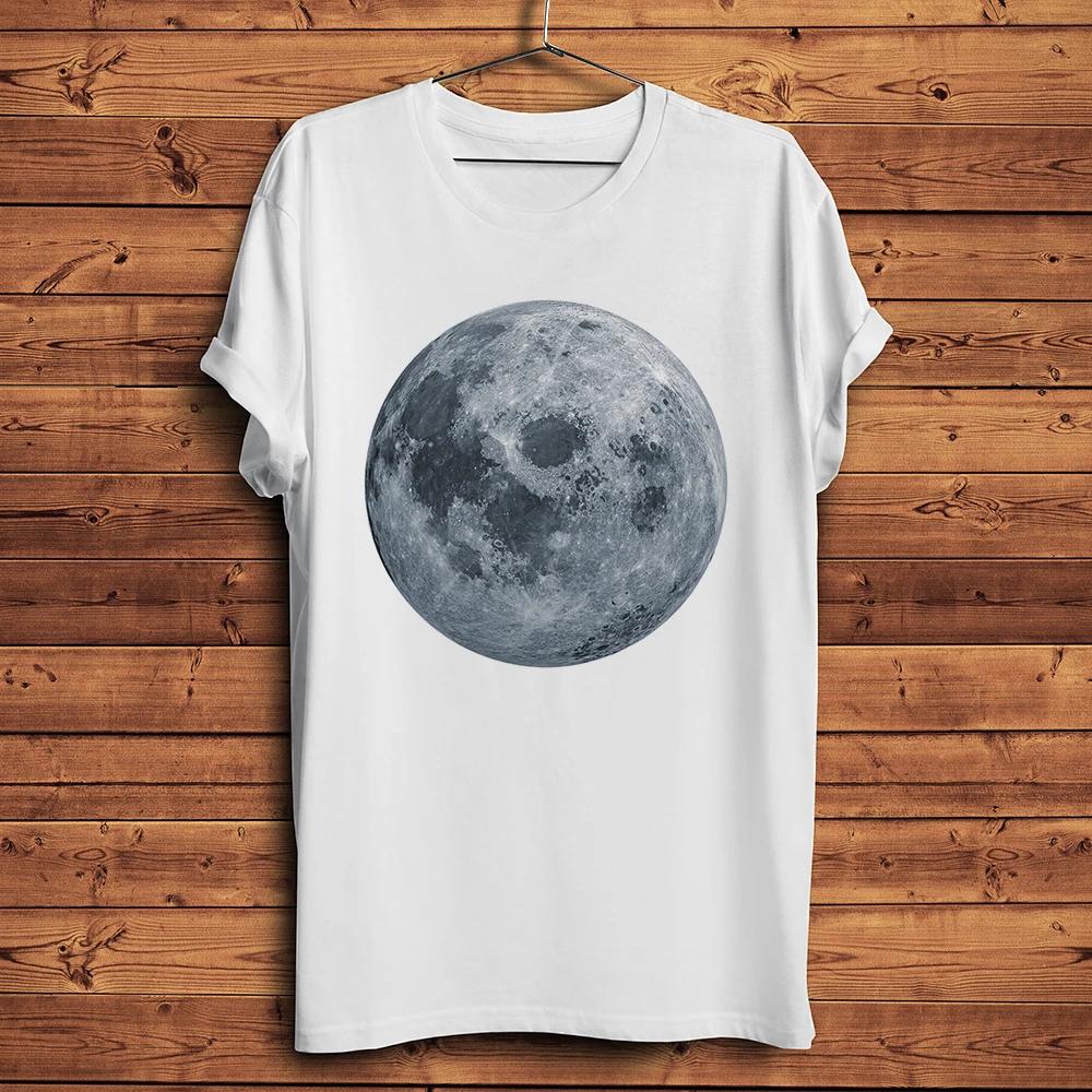 Moon Seafull Moon Фотопринт Гик Футболка Унисекс Новая Белая Повседневная Футболка с Коротким Рукавом Унисекс Уличная Одежда Teebreathable Принт