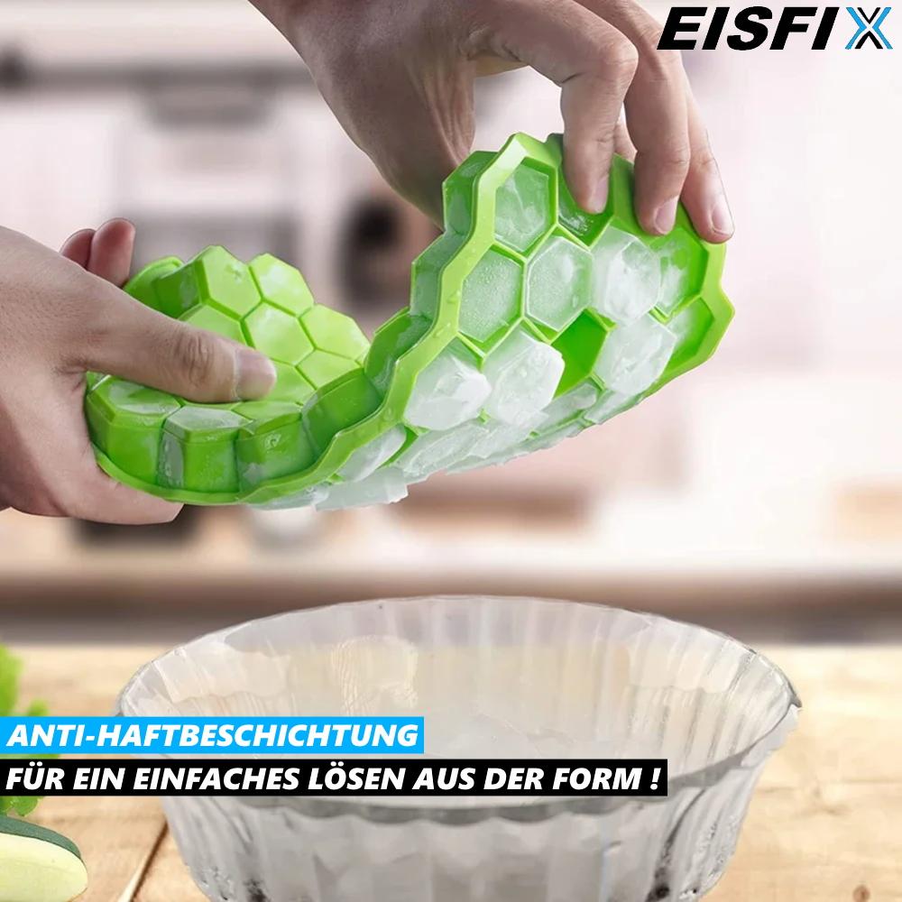 EISFIX 2x Ice Cube Mold Silicone Ice Cube Maker Ice Ball Mold Ice Cube Container