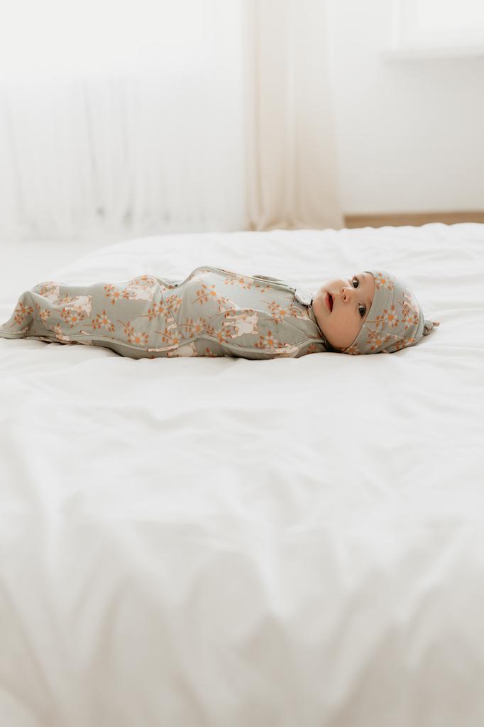 Second Step Wrapper With Cap Melange Mint