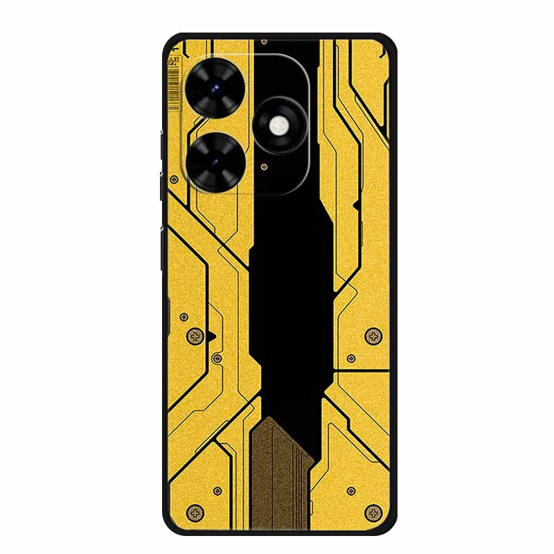 Чехол для Tecno Spark Go 2024 Роскошный ТПУ Силиконовый Мягкий Задний Чехол Чехлы для Телефона для Tecno SparkGo 2024 BG6 Ударопрочный Цветок Fundas