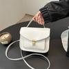 Niche Fashion Versatile Retro Commuter Shoulder Bag Women's 2025 Spring New Casual Messenger Small Square Bag Solid Color