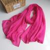 Высококачественный японский шарф из хлопка и льна цвета конфет на осень/зиму для женщин