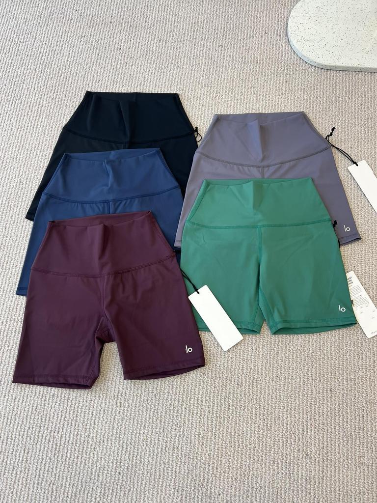 Короткие велосипедные шорты ALO Yoga с высокой талией, ощущение второй кожи - Фитнес-штаны для женщин, Подтягивающие ягодицы, Быстросохнущие