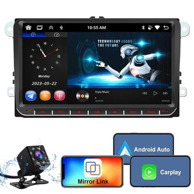 2G+32G /1G+32G Android 13 9-дюймовый IPS-экран Беспроводной CarPlay Android Auto Автомагнитола для VW Jetta Седан Passat Tiguan CC Golf Skoda Радио