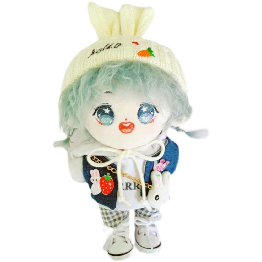 Cloth 20cm Cotton Doll Hat Dress Up Plush Doll Costume Suit Plush Doll Hat  Doll Ornament