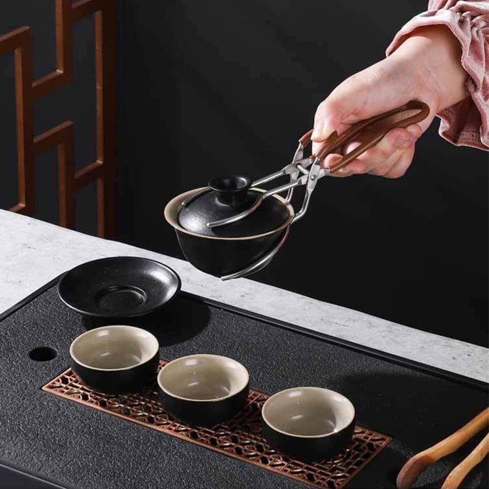 Многофункциональный помощник для заваривания чая из нержавеющей стали, устойчивая чашка для чая, нескользящая, зажим для чашки, чай