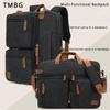 Fashion Men's Multifunctional Business Handbag Shoulders Bag Large Capacity Travel Computer Bag Horizontal Vertical Universal Crossbody Backpack