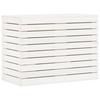 VidaXL Panier à linge blanc 88,5x44x66 cm bois massif de pin 832320