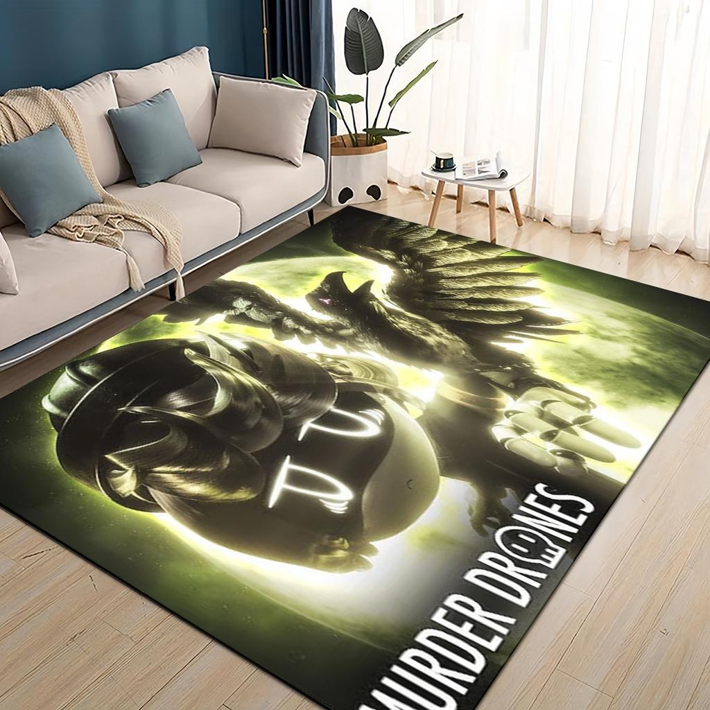 3D Печать Мультфильм Дроны-убийцы Узи V J Робот Подарок Ковер Коврик для Гостиной Спальни Дома Украшение Дивана, Детский Нескользящий Напольный Коврик